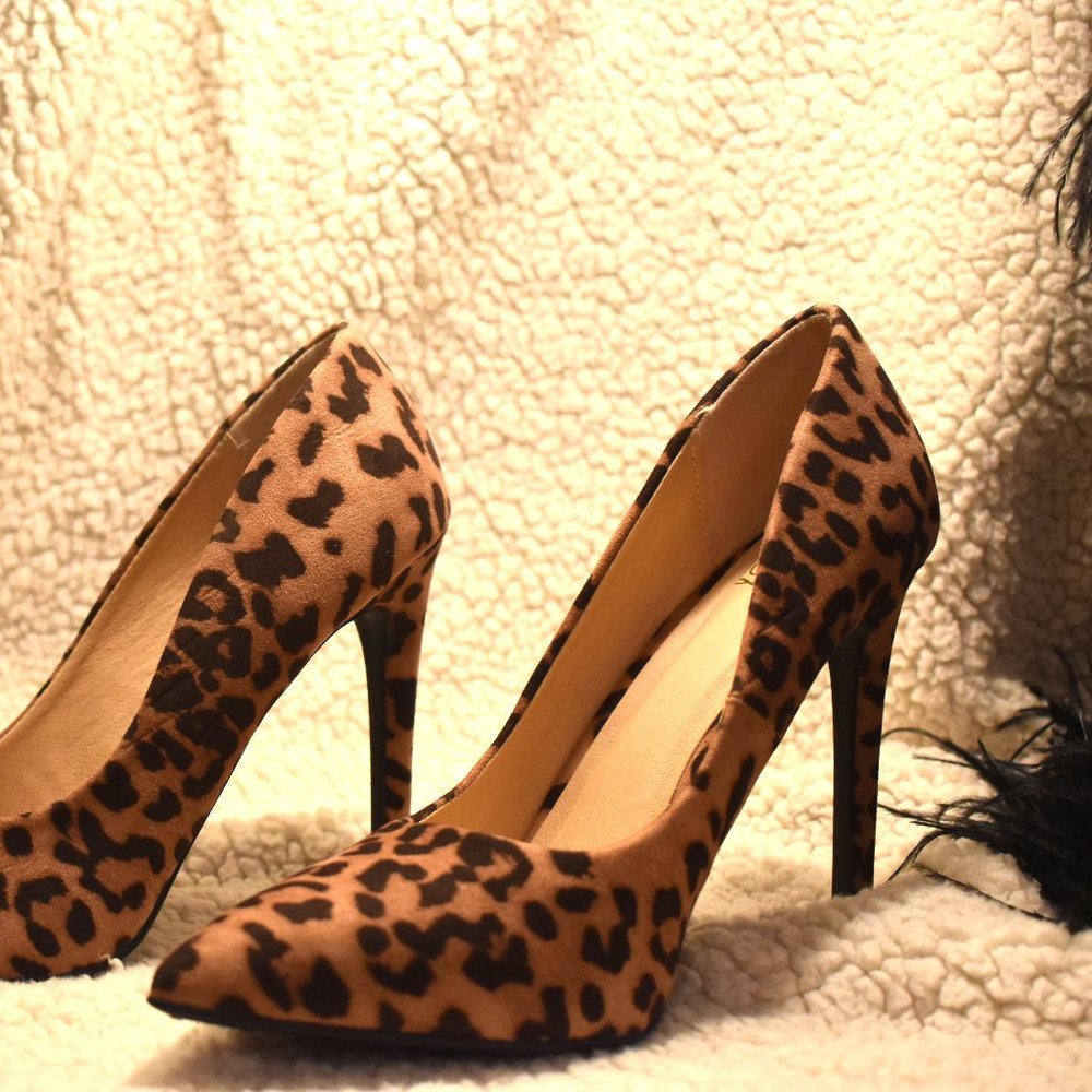 Tan Cheetah Print, My Delicious Shoe, Size 7